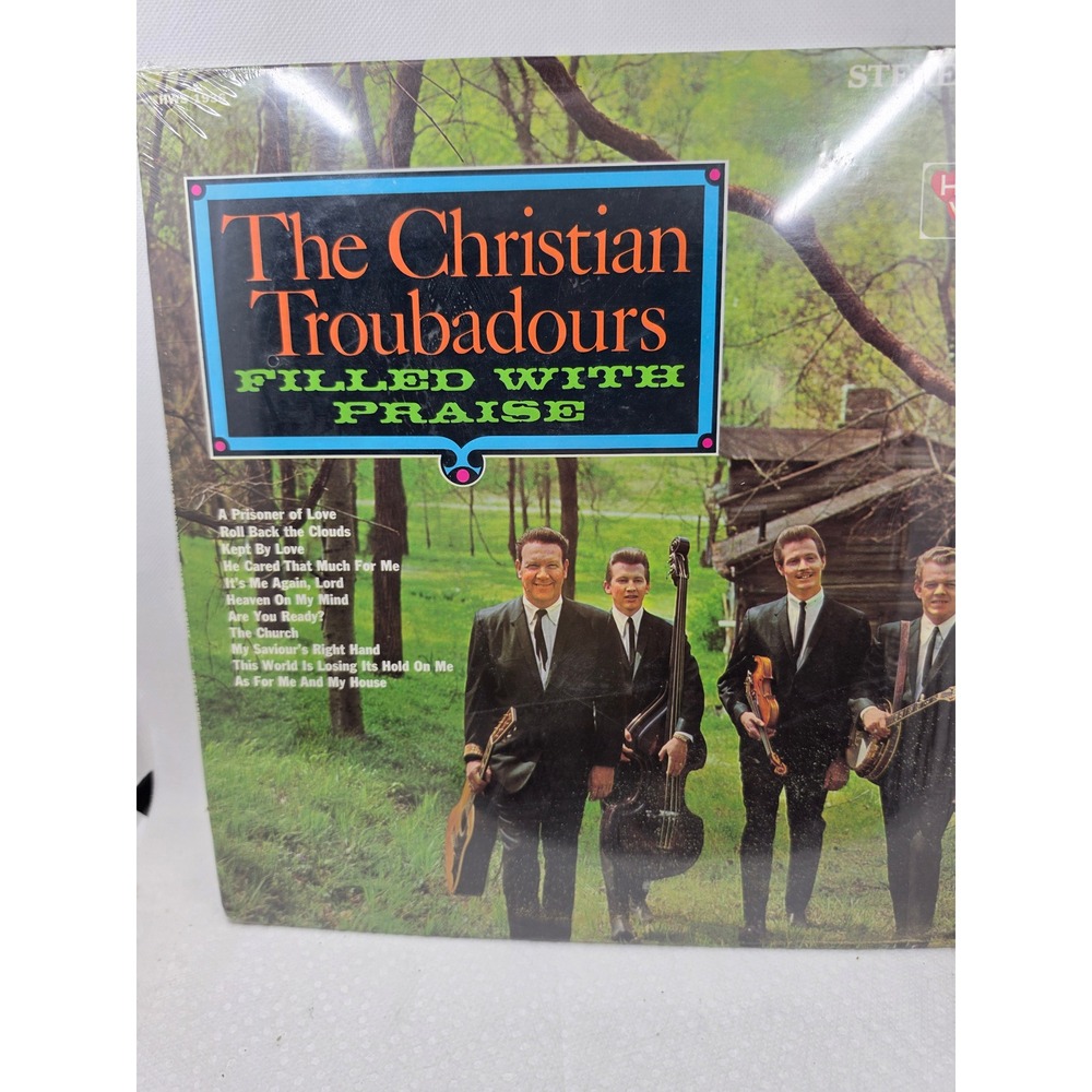 The Christian Troubadours Filled With Praise Vinyl LP Heart WarmingHW1936 Gospel